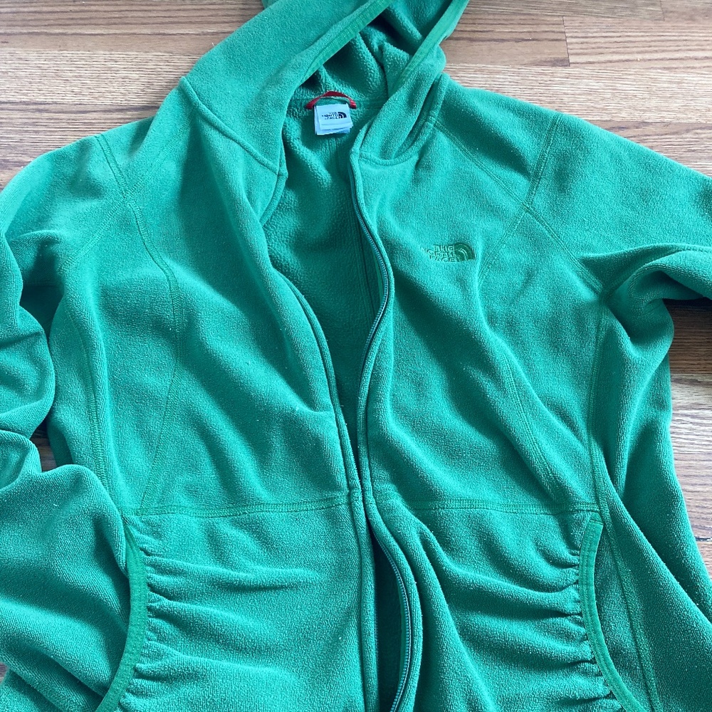 North Face Fleece Fitted Zip Hoodie